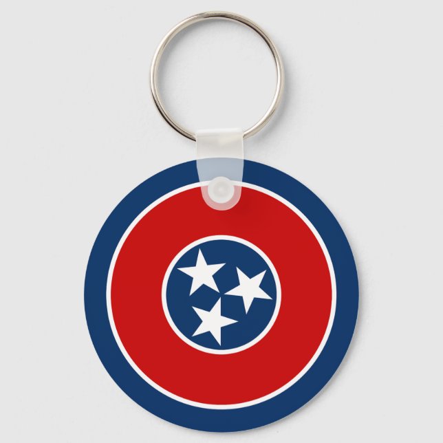 Porte-clés Drapeau de l'État du Tennessee (Recto)