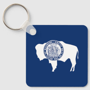 Porte-clés Drapeau de l'État du Wyoming