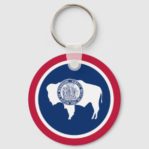 Porte-clés Drapeau de l'État du Wyoming