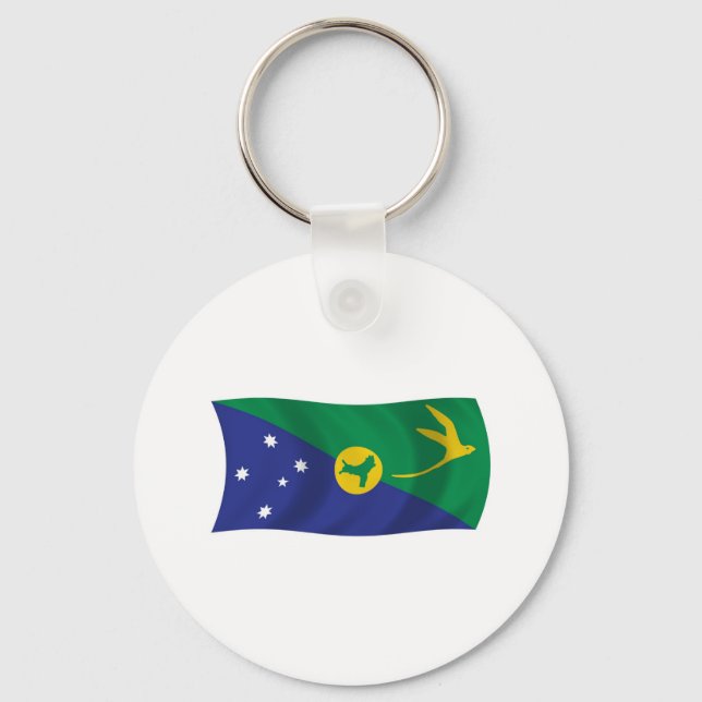 Porte-clés Drapeau de l'Île Christmas (Recto)