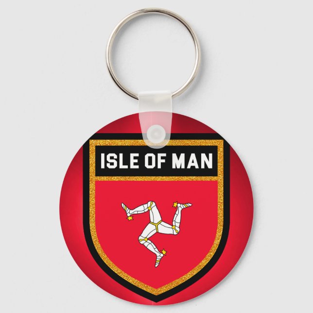 Porte-clés Drapeau de l'île de Man (Recto)