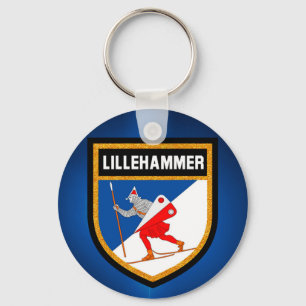 Porte-clés Drapeau de Lillehammer