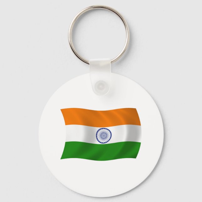 Porte-clés Drapeau de l'Inde (Recto)