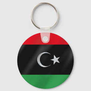 Porte-clés Drapeau de l'Indépendance libyenne - Libérez la Li