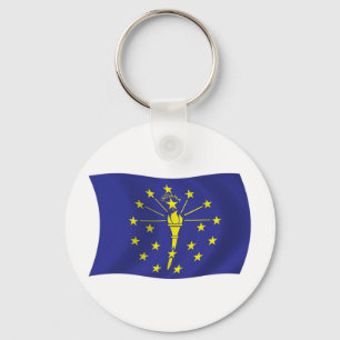 Porte-clés Drapeau de l'Indiana