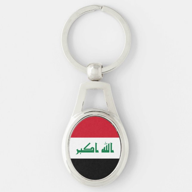 Porte-clés Drapeau de l'Irak (Devant)