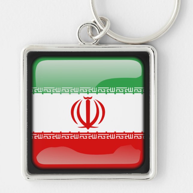 Porte-clés Drapeau de l'Iran (Devant)