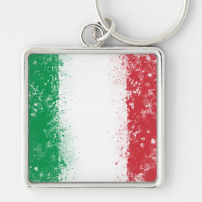 Porte-clés Drapeau de l'Italie (Devant)