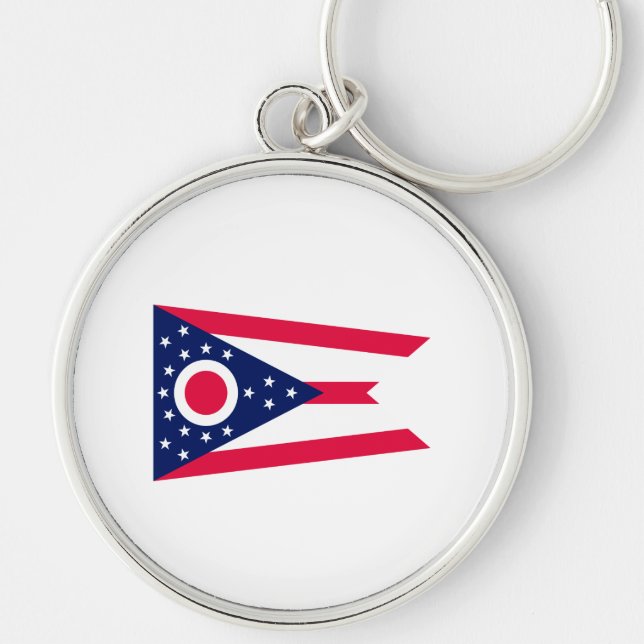 Porte-clés Drapeau de l'Ohio (Devant)
