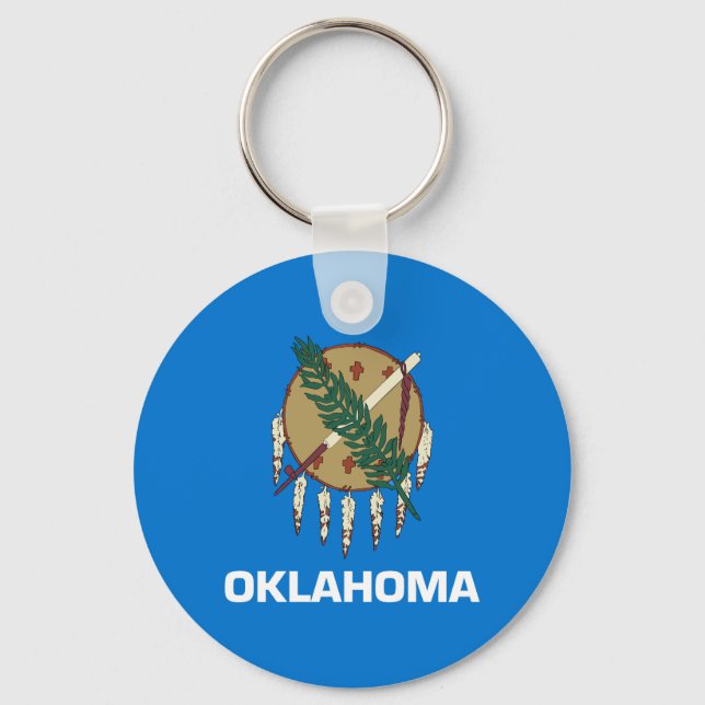 Porte-clés Drapeau de l'Oklahoma (Recto)
