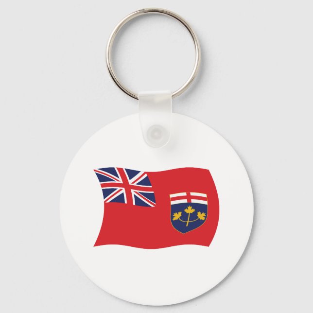Porte-clés Drapeau de l'Ontario (Recto)