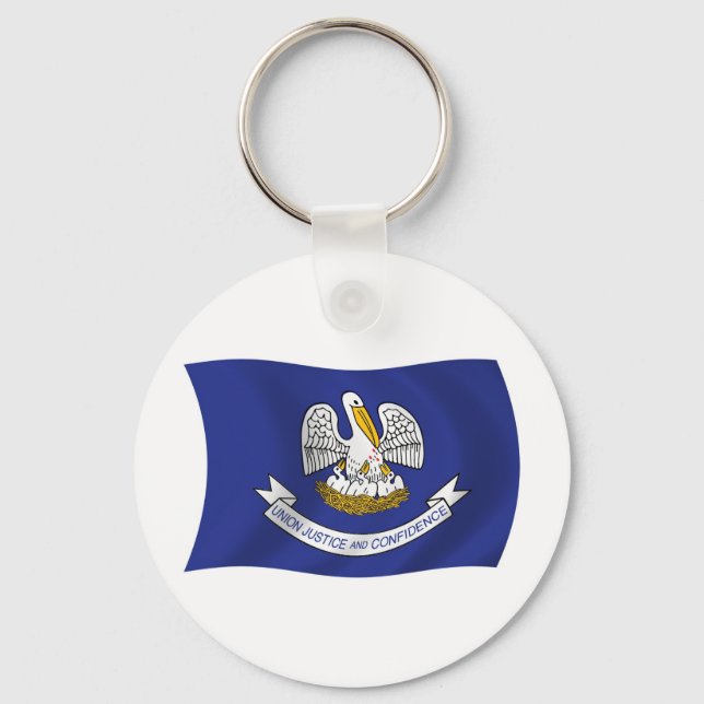 Porte-clés Drapeau de Louisiane (Recto)