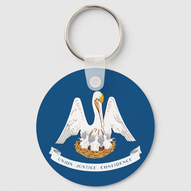 Porte-clés Drapeau de Louisiane (Recto)