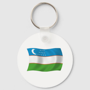 Porte-clés Drapeau de l'Ouzbékistan