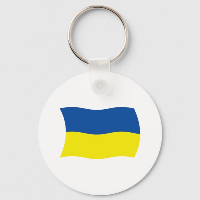 Porte-clés Drapeau de l'Ukraine (Recto)