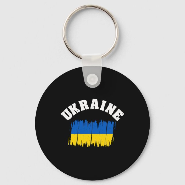 Porte-clés Drapeau de l'Ukraine Drapeau national Kiev Ukraini (Recto)