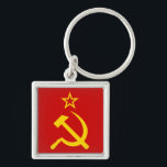 Porte-clés drapeau de l'URSS<br><div class="desc">Drapeau de l'Union soviétique des Républiques socialistes soviétiques</div>