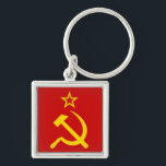 Porte-clés drapeau de l'URSS<br><div class="desc">Drapeau de l'Union soviétique des Républiques socialistes soviétiques</div>