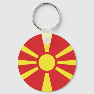 Porte-clés Drapeau de Macédoine du Nord