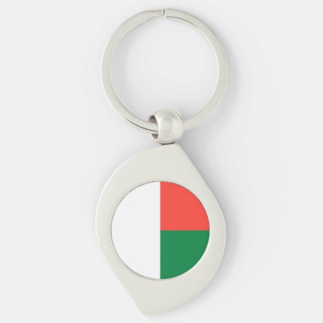 Porte-clés Drapeau de Madagascar (Devant)