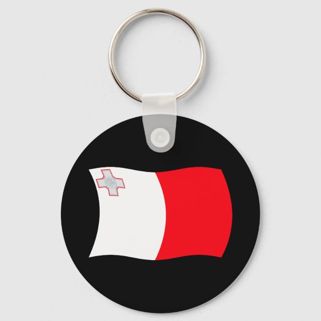 Porte-clés Drapeau de Malte (Recto)