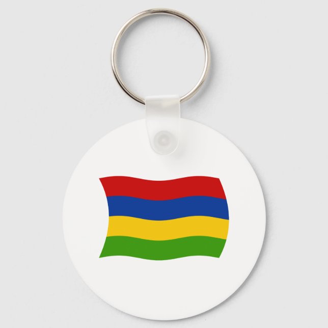 Porte-clés Drapeau de Maurice (Recto)