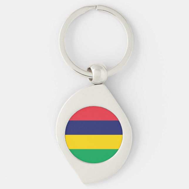 Porte-clés Drapeau de Maurice (Devant)