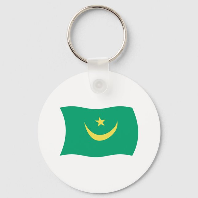 Porte-clés Drapeau de Mauritanie (Recto)