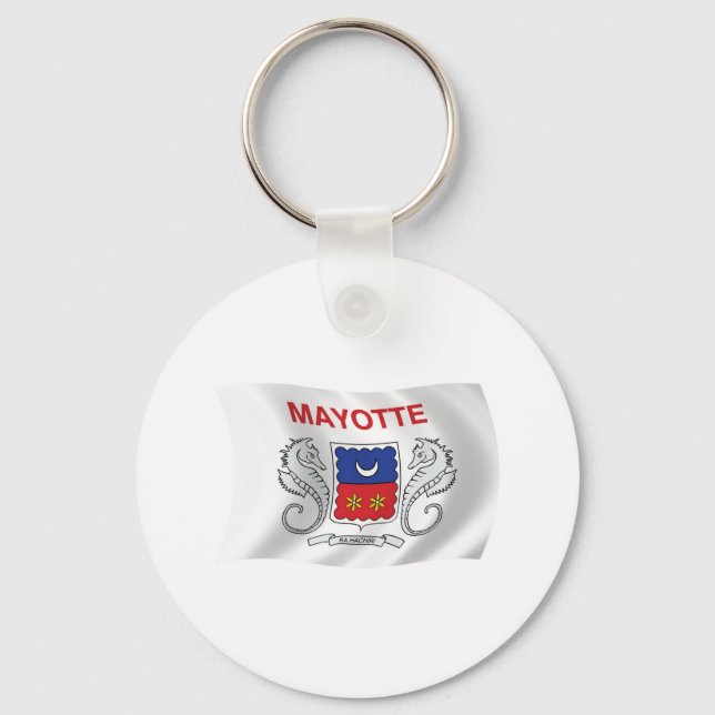 Porte-clés Drapeau de Mayotte (Recto)