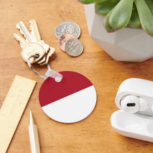 Porte-clés Drapeau de Monaco (Bureau)