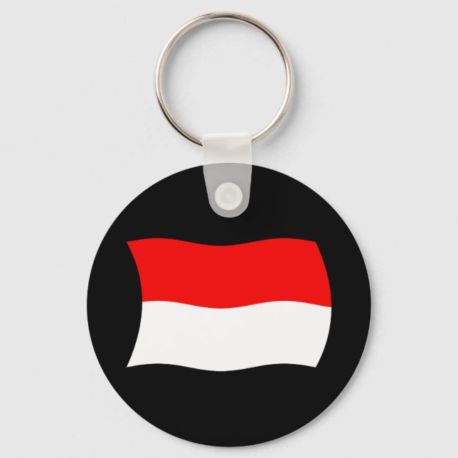 Porte-clés Drapeau de Monaco (Recto)