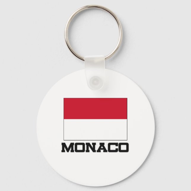Porte-clés Drapeau de Monaco (Recto)