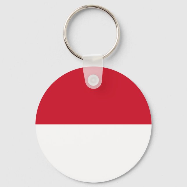 Porte-clés Drapeau de Monaco (Recto)