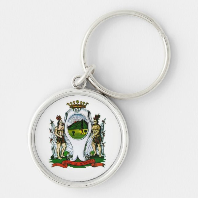 Porte-clés Drapeau de Monterrey, Nuevo León - MEXICO (Devant)