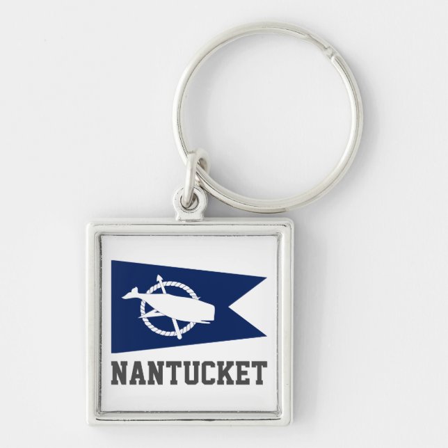 Porte-clés Drapeau de Nantucket, Massachusetts (Devant)