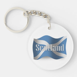 Porte-clés Drapeau de ondulation de l'Ecosse