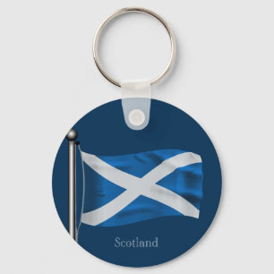 Porte-clés Drapeau de ondulation de l'Ecosse