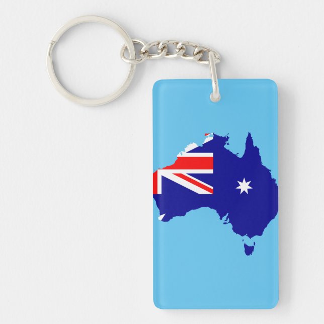 Porte-clés Drapeau de pays de l'Australie (Devant)