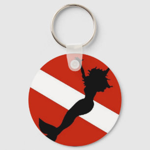 Porte-clés Drapeau de plongeur de sirène