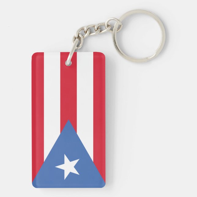 Porte-clés Drapeau de Porto Rico (Dos)