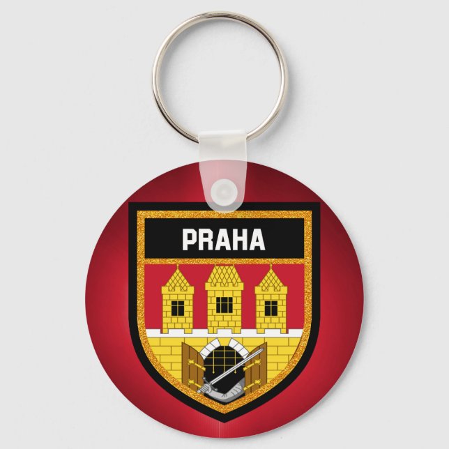 Porte-clés Drapeau de Prague (Recto)