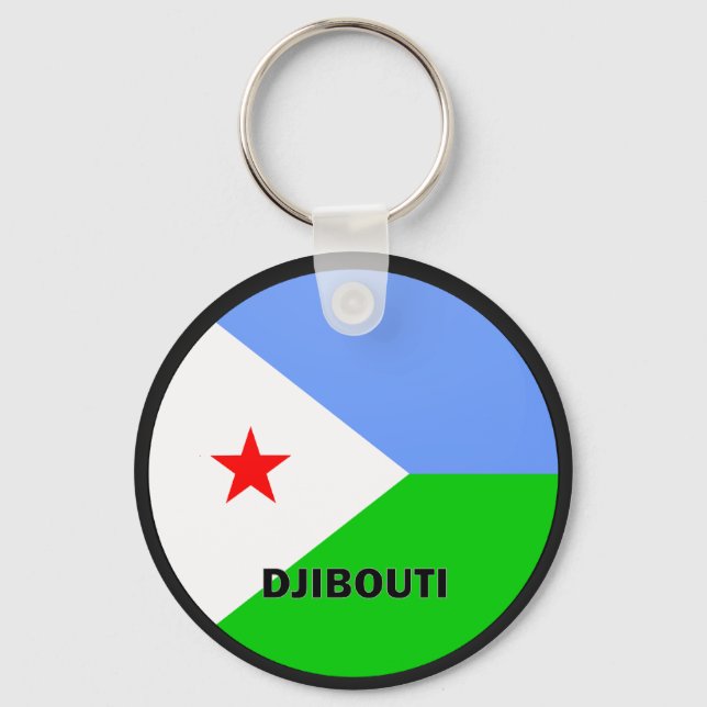 Porte-clés Drapeau de qualité Roundel Djibouti (Recto)
