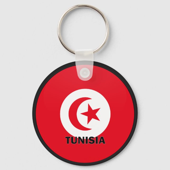 Porte-clés Drapeau de qualité Roundel Tunisie (Recto)