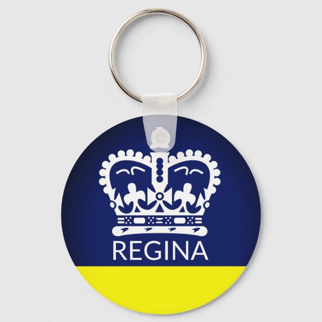 Porte-clés Drapeau de Regina, Saskatchewan (Recto)
