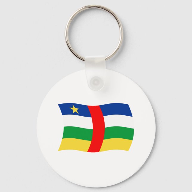 Porte-clés Drapeau de République centrafricaine (Recto)