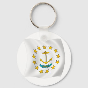Porte-clés Drapeau de Rhode Island