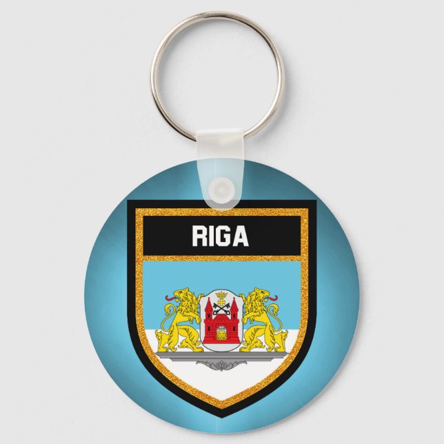 Porte-clés Drapeau de Riga (Recto)