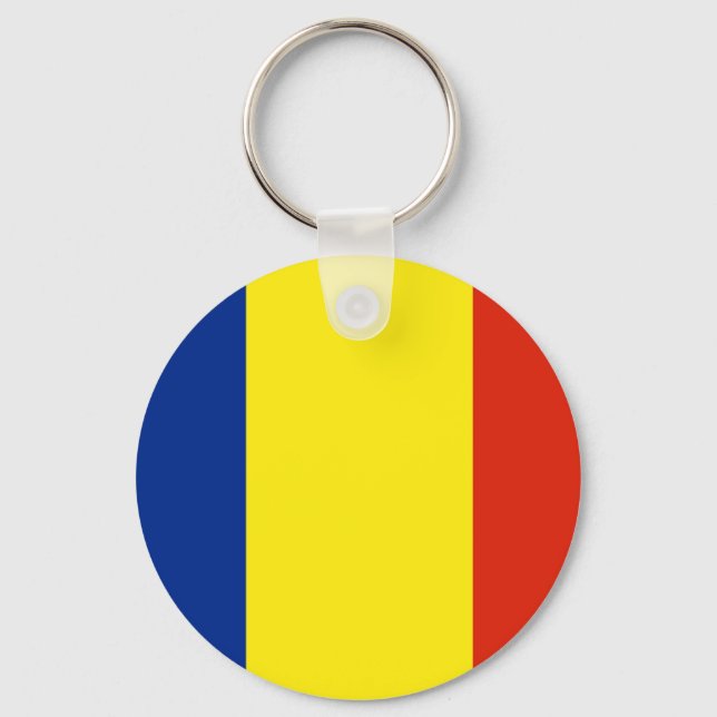 Porte-clés Drapeau de Roumanie (Recto)