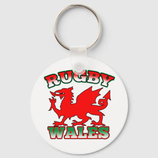 Porte-clés Drapeau de Rugby Pays de Galles Dragon