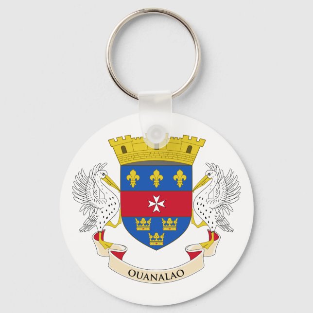 Porte-clés Drapeau de Saint Barthélemy (Recto)